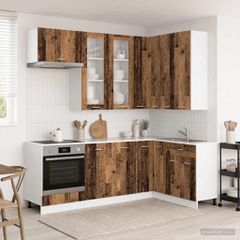 Μονάδα κουζίνας LYON 8 pcs Παλαιωμένο ξύλο Επεξεργασμένο Ξύλο 3438521