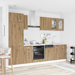 Μονάδα κουζίνας Lyon 8 pcs Artisan Δρυς Επεξεργασμένο Ξύλο 3445841