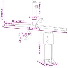 Βάση Ομπρέλας Λευκό Ατσάλι 42010374-thumb-10