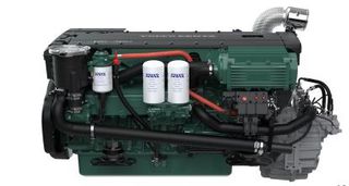 VOLVO D6-340 με μειωτήρες HS85A μείωσης 2,5 με γωνιακό κόμπλερ κλίσης 8 μοιρών