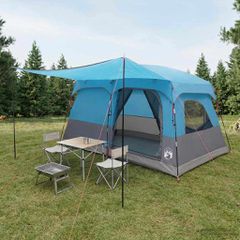 Οικογενειακή Σκηνή με στέγη Μπλε 320 x 210 x 180 εκ Πολυεστέρας 42028490