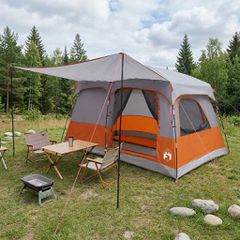 Οικογενειακή Σκηνή Γκρι και Πορτοκαλί 320 x 210 x 180 εκ 42028491