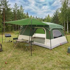 Οικογενειακή Σκηνή με στέγη Πράσινο 500 x 400 x 230 εκ 42028501