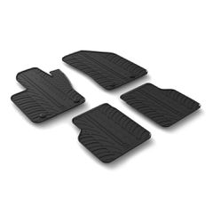 LAMPA - ΠΑΤΑΚΙΑ ΑΥΤΟΚΙΝΗΤΟΥ ΑΠΟ ΛΑΣΤΙΧΟ ΓΙΑ JEEP COMPASS 07/2017+ ΣΕ ΜΑΥΡΟ ΧΡΩΜΑ ME ΚΟΥΜΠΩΜΑΤΑ - 4 ΤΕΜ.