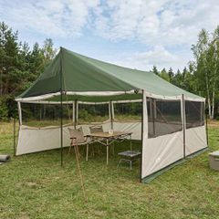 Οικογενειακή Σκηνή με στέγη Πράσινο 450 x 400 x 265 εκ 42028599