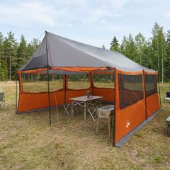 Οικογενειακή Σκηνή Γκρι και Πορτοκαλί 450 x 400 x 265 εκ 42028601