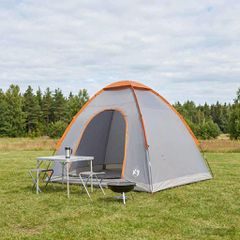 Σκηνή Camping με στέγη Γκρι και Πορτοκαλί 190 x 140 x 105 εκ. 42028629