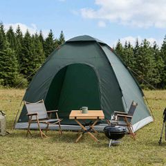 Σκηνή Camping με στέγη Στρατιωτικό Πράσινο 190 x 140 x 105 εκ. 42028630