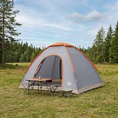Σκηνή Camping με στέγη Γκρι και Πορτοκαλί 275 x 215 x 125 εκ. 42028634