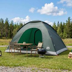 Σκηνή Camping με στέγη Στρατιωτικό Πράσινο 335 x 275 x 180 εκ. 42028640