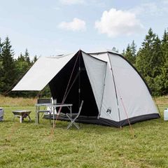 Σκηνή Camping με στέγη Λευκό Μαύρο 190 x 140 x 105 εκ. 42028646