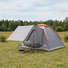Σκηνή Camping με στέγη με αέρα αέρα Γκρι και Πορτοκαλί 4 ατόμων 42028649