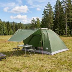Σκηνή Camping με στέγη Πράσινο 6 ατόμων Πολυεστέρας και Χάλυβας 42028652