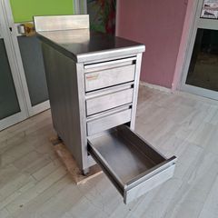 Συρταριέρα ανοξείδωτη 43,5*70*90/100 εκ, ερμάριο με 4 συρτάρια και σήκωμα. Ποιότητα & Τιμή Stockinox-thumb-4