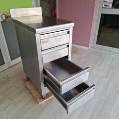 Συρταριέρα ανοξείδωτη 43,5*70*90/100 εκ, ερμάριο με 4 συρτάρια και σήκωμα. Ποιότητα & Τιμή Stockinox-thumb-6