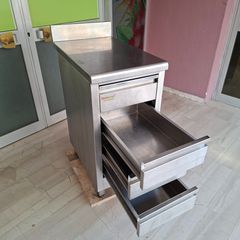 Συρταριέρα ανοξείδωτη 43,5*70*90/100 εκ, ερμάριο με 4 συρτάρια και σήκωμα. Ποιότητα & Τιμή Stockinox-thumb-7