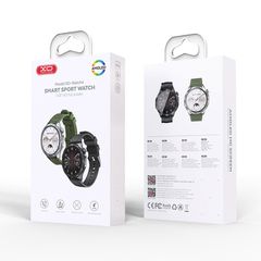 XO WATCH4 SILVER AND GREEN-thumb-2