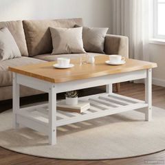 VidaXL Τραπεζάκι σαλονιού EKAI Λευκό 100 x 60 x 45,5 εκ. 42037020