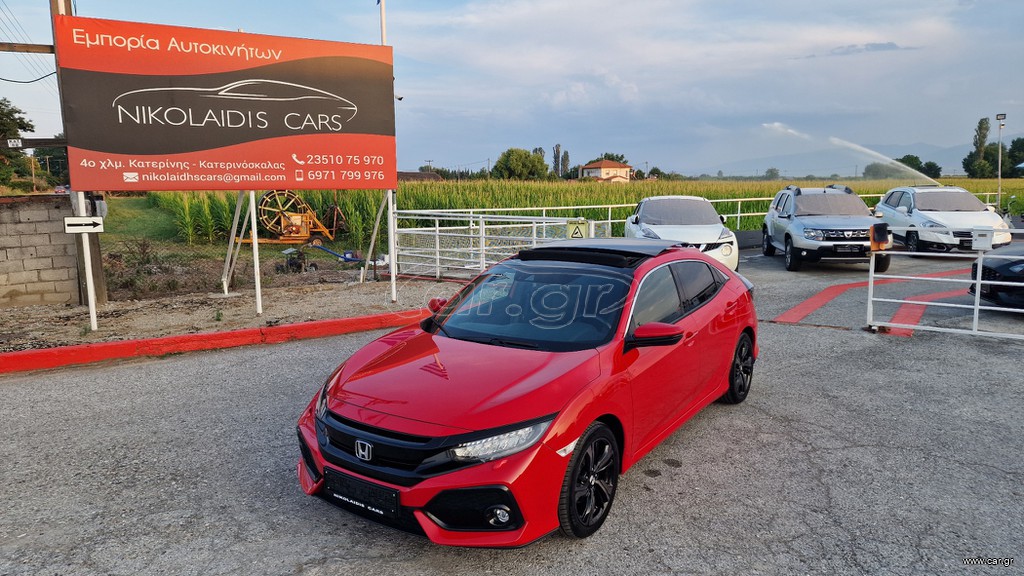 Honda Civic 2018 1.0CC TURBO VTEC 130PS ΗΛΙΟΡΟΦΗ*NAVI*ΚΑΜΕΡΑ*EURO6B