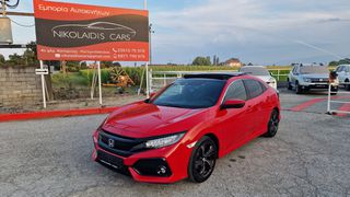 Honda Civic 2018 1.0CC TURBO VTEC 130PS ΗΛΙΟΡΟΦΗ*NAVI*ΚΑΜΕΡΑ*EURO6B-thumb-12