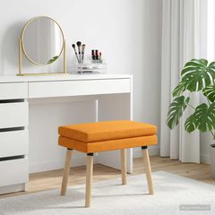 Διπλή Επίστρωση Πάγκος Σκούρο κίτρινο 60 x 40 x 46 εκ. Ύφασμα 42038426