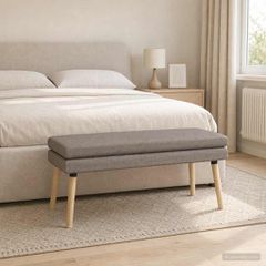 Διπλή Επίστρωση Πάγκος Taupe 110 x 40 x 47 εκ. Ύφασμα 42038451