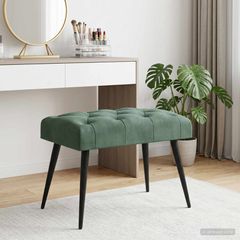 Πάγκος με κουμπωτές επιφάνειες Θαλασσί 60 x 40 x 45 εκ. Βελούδο 42038554