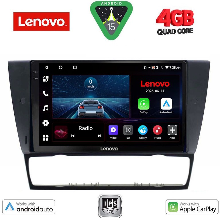 LENOVO LVE 8043_CPAA (9inc) MULTIMEDIA TABLET for BMW E90-E91-E92-E93