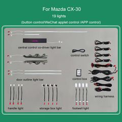 DIQ AMBIENT MAZDA CX-30 (DM) mod.2019> (Digital iQ Ambient Light for Mazda CX-30 mod. 2019> with 19 Lights)