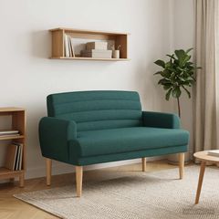 Love seat με κουμπιά Σκούρο Πράσινο 116 x 67 x 80 εκ. Ύφασμα 42041780
