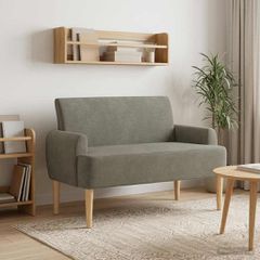 Love seat με κουμπιά Ανοιχτό γκρι 116 x 67 x 81 εκ 42041788
