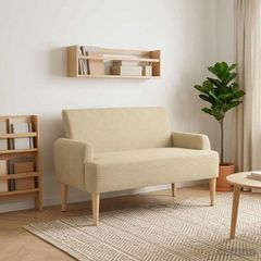 Love seat με κουμπιά Ανοιχτό Πράσινο Γκρι 116 x 67 x 81 εκ 42041792
