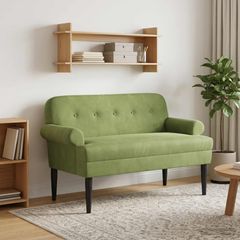 Love seat με κουμπιά Ανοιχτό Πράσινο 120 x 66 x 78 εκ. Βελούδο 42041831