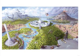THE ELDER SCROLLS OBLIVION - Imperial City -Art Print -Limited Edition