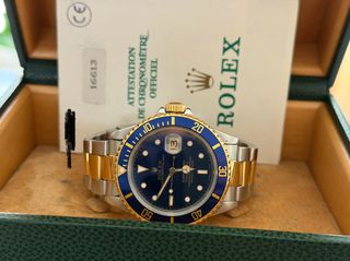 Rolex Submariner 16613 Two Tone Bluessy-thumb-2