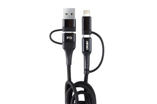 Amio - ΚΑΛΩΔΙΟ ΦΟΡΤΙΣΗΣ ΚΑΙ ΣΥΓΧΡΟΝΙΣΜΟΥ USB C/USB C iOs/USB A 100cm FullLINK UC-15 - 1 τεμ. (02547/AM)