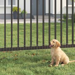 Περίφραξη Κήπου με Στήλες 48 pcs 75 x 30 εκ. Mesh Ασημί 42042960