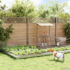 Περίφραξη Κήπου με Στήλες 12 pcs 55 x 50 εκ. Mesh Ασημί 42042968