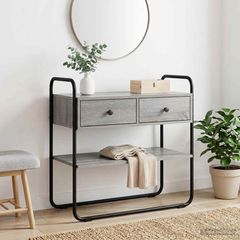 Τραπέζι κονσόλας Γκρι Sonoma 80 x 40 x 75 εκ. 8007548