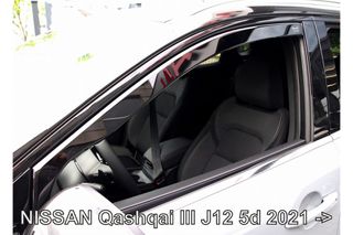 ΑΝΕΜΟΘΡΑΥΣΤΕΣ ΓΙΑ NISSAN QASHQAI J12 5D 2021+ ΣΕΤ ΑΥΤΟΚΙΝΗΤΟΥ ΑΠΟ ΕΥΚΑΜΠΤΟ ΦΙΜΕ ΠΛΑΣΤΙΚΟ HEKO - 4 ΤΕΜ.