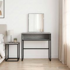 Τραπέζι περιποίησης με ράφι Γκρι Sonoma 81 x 40 x 131 εκ 8007692