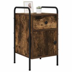 Κομοδίνο Καπνισμένο Ξύλο Δρυός 35 x 36,5 x 61 εκ 8007651-thumb-1