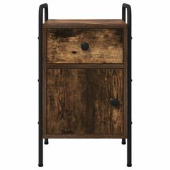 Κομοδίνο Καπνισμένο Ξύλο Δρυός 35 x 36,5 x 61 εκ 8007651-thumb-3
