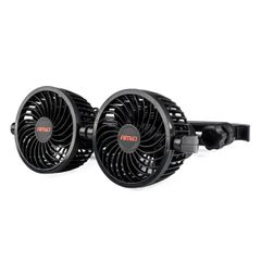 Amio - ΑΝΕΜΙΣΤΗΡΑΣ ΔΙΠΛΟΣ 12V 2χ4''(10,8cm) ΜΕ ΦΙΣ ΑΝΑΠΤΗΡΑ/2 USB 5V & ΣΤΗΡΙΞΗ ΣΤΟ ΠΡΟΣΚΕΦΑΛΟ - 1 TEM. (03009/AM)