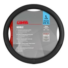 Lampa - Κάλυμμα Τιμονιού Φορτηγού NOBLE από Skeentex L 46-48εκ. Άοσμο Μαλακό αντιολισθητικό εύκολη τοποθέτηση φαρδιά λαβή 10εκ. Μαύρο - 1 τεμ. (L9708.2)