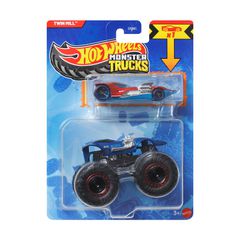 Mattel Hot Wheels Monster Trucks: Twin Mill With Small Car – Die-Cast & Truck Vehicle (JJT56)