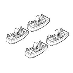 Nordrive - Άκρα για Μπάρες Οροφής συμβατά με Defender 09/2019 > 3/5πορτο / SUV για Επιβατικά Αυτοκίνητα - 4 τεμ. (L.N21274)