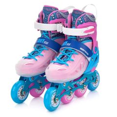 Πατίνια Meteor Roller Skates S 30-33 Loky Pink/Blue-thumb-2