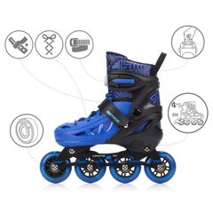Πατίνια Meteor S 30-33 Loky Roller Skates Black/Blue-thumb-7