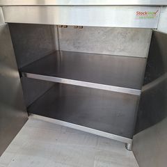 Λάντζα κλειστή 140*70*90/100 εκ, με 1 γούρνα, πάσο Δεξιά και αποθήκη με ρυθμιζόμενο ράφι. Ποιότητα & Τιμή Stockinox-thumb-10